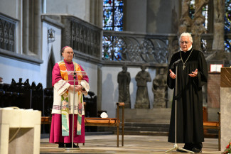 Dialogpredigt: Bischof Bertram Maier und Regionalbischof Axel Piper
